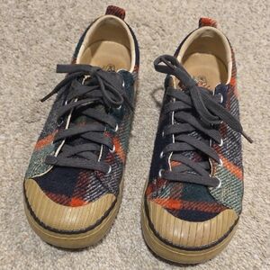 Keen Wool Plaid Lace-Up Sneakers